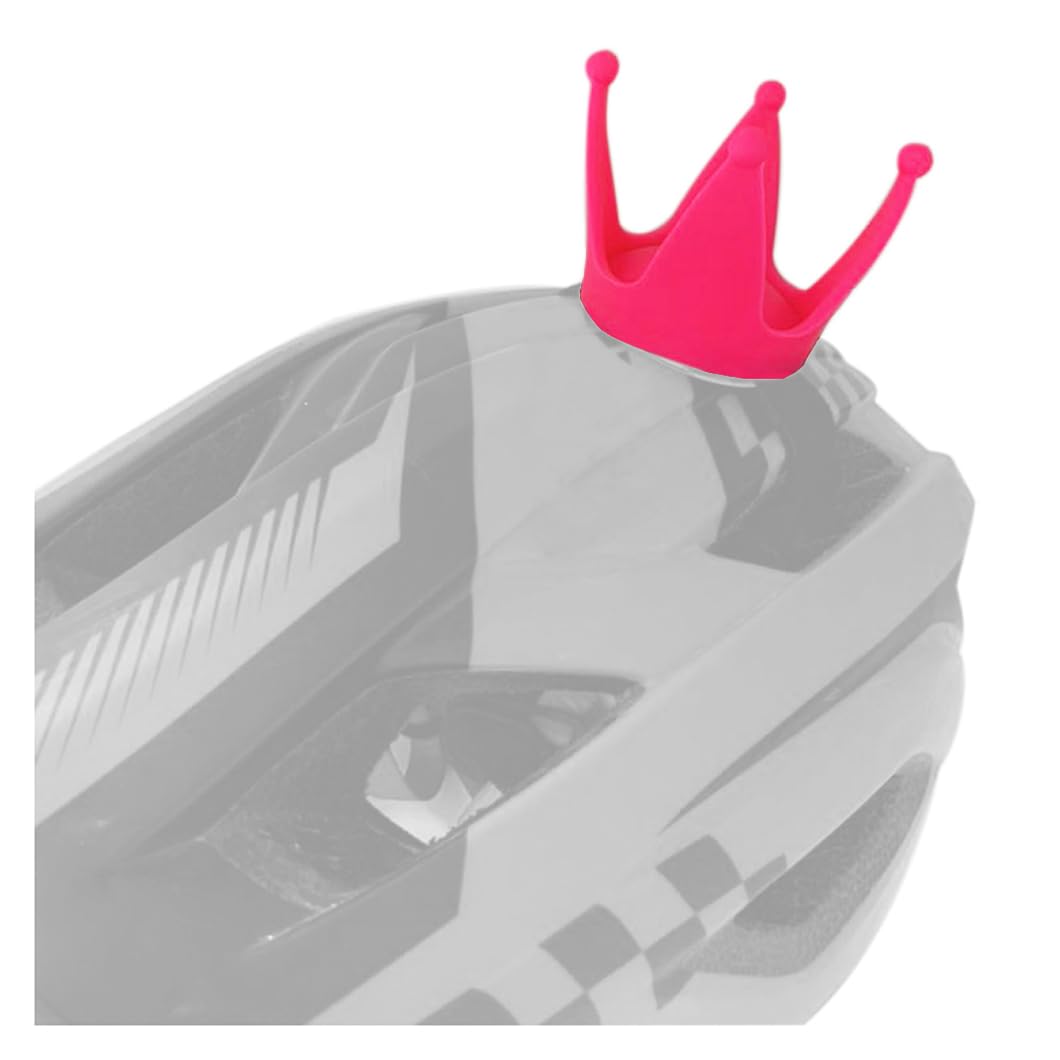 1 Piece Crown Helmet Decoration Helmet Accessories for Kids Balance Bike Helmet Motorcycle Helmet Bicycle Helmet Rose Red
