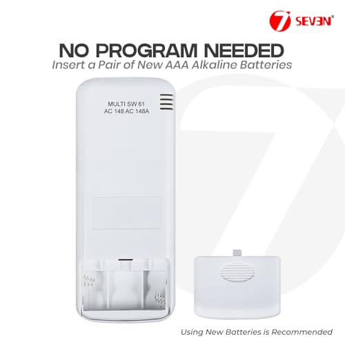 Image of 7SEVEN Compatible for Carrier Ac Remote Control RG56 /BGEF Model 148A Suitable for 1 1.5 2 Ton Spilt and Window Air Conditioner - Match Keys Exactly with Existing Remote Controller