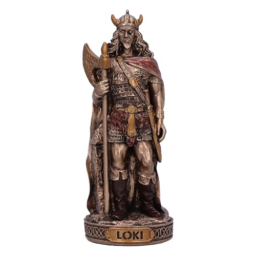 Nemesis Now Norse Mythology Decor Bronze God Statue 8.5cm Tall – Cast in The Finest Resin, Expertly Hand-Painted – Loki Trickster God