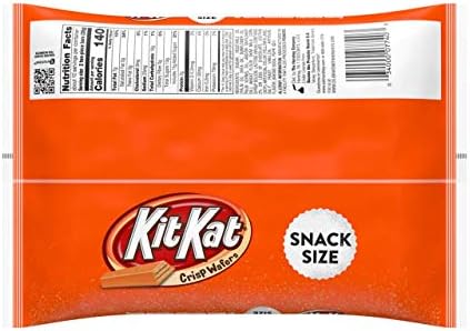 KIT KAT Orange Colored White Crรจme Snack Size 10.29 oz.