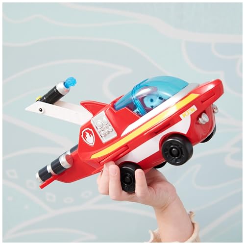 6. Bild von PAW PATROL PAW Patrol, Aqua Pups - Basis Fahrzeug Spielzeugauto im Delfin-Design mit Marshall Welpenfigur, Spielzeug geeignet für Kinder ab 3 Jahren