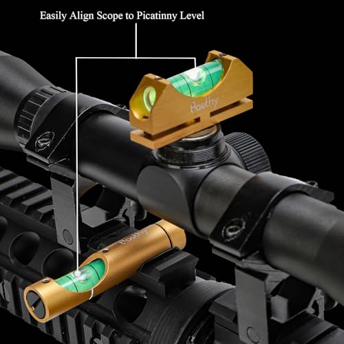Image of Hawthy Scope Leveling Kit Scope Bubble Level Picatinny Scope Level Magnetic Level Tool Bubble Leveling System