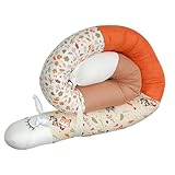 Stillkissen, Zugluftstopper, Bettschlange*Länge 150cm* (Fuchs/Waschbär)