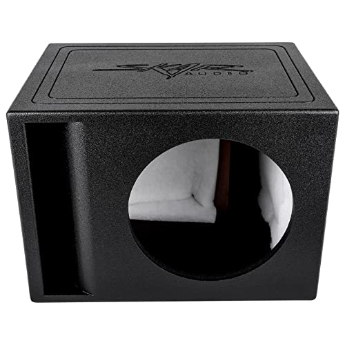 Image of Skar Audio AR1X12V Single 12 inch Universal Fit Armor Coated Ported Subwoofer Box with Kerf Port
