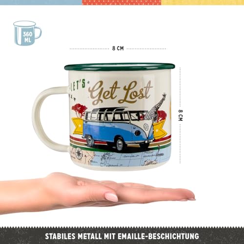 Taza esmaltada retro Nostalgic-Art 12.2 oz VW Bulli miniatura 2