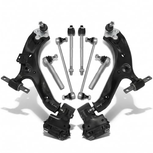8pcs Front Lower Control Arm with Ball Joint Tie Rods Sway Bar Suspension Kit Fit for 2012 2013 2014 Honda CR-V