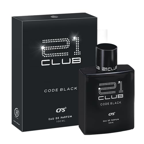 Image of CFS 21 Club Code Black Eau De Parfum Long Lasting EDP For Men and Women 100ml