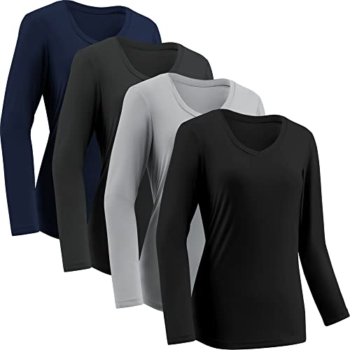 TVKSOM Long Sleeve V-Neck