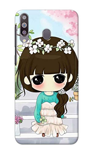 Image of PRINTFIDAA Cartoon Girl Printed Designer Hard Back Case Cover for Samsung Galaxy M30 / Samsung A40s, SM-M305F / DS -(SF) MVN1009