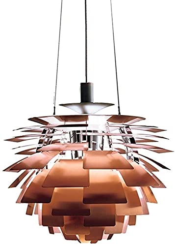 Aluminium Stor hängande lampkula, modern och vit tallkottar Lampskärm i bollform gjord av spiralblad □ kronärtskocka och i designerstil för hängande och taklampa needed