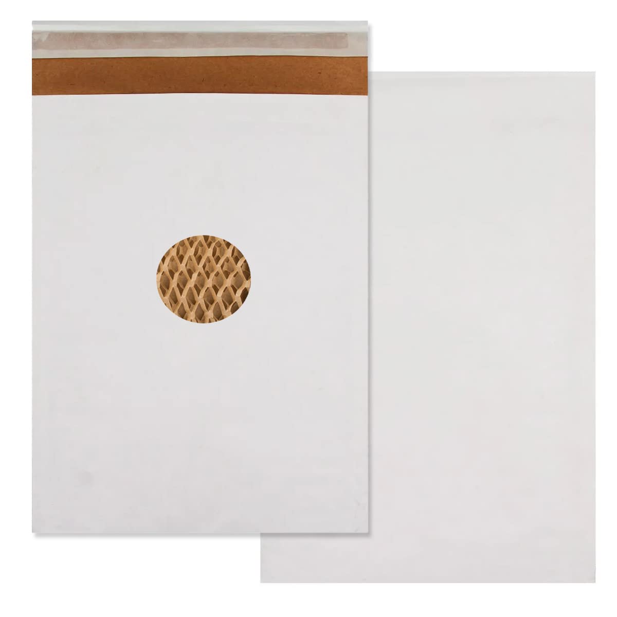 20X Greener Route™ White Eco Padded Mailers, 340x240mm (C4), Honeycomb Pattern Paper Filled, 100% Recycled & Biodegradable Kraft Paper Fibres Cushioning Protected Padded Envelopes