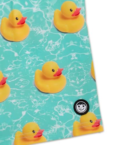 NEFF Swimsuit Men's Rubber Ducky Water Ripple 19" Adult Hot Tub Board Shorts3