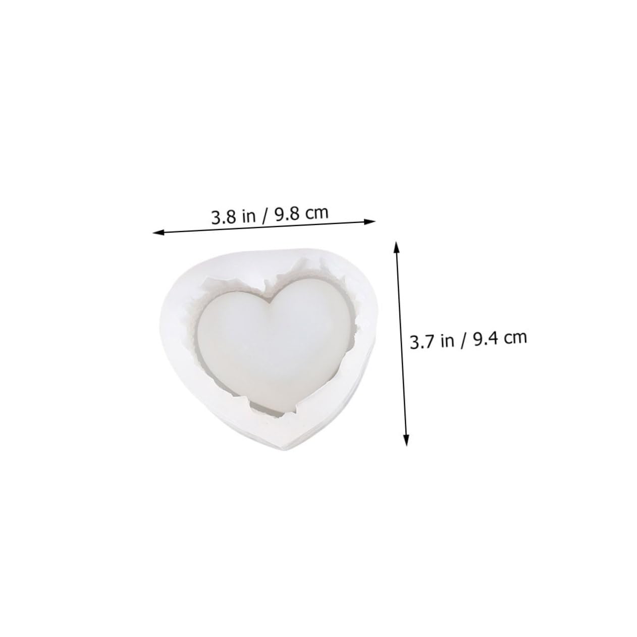 Operitacx Stampo in Silicone per Scatola Fai da Te a Forma di Cuore e Rosa, Materiale Resistente e Facile da Pulire, per Artigianato DIY e Creazioni Uniche