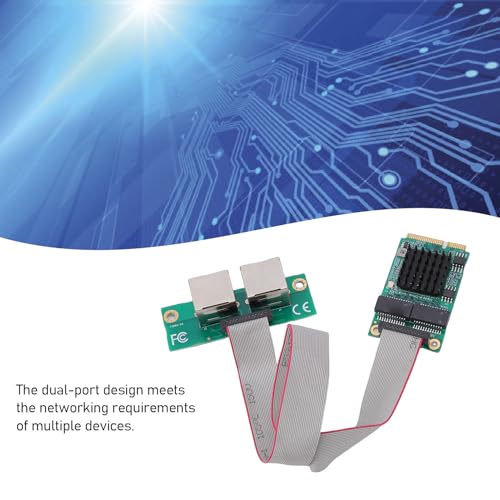 Adaptador Mini PCIe Gigabit Ethernet de doble puerto RJ45 con controlador I350 para PCs industriales y computadoras de placa única miniatura 4