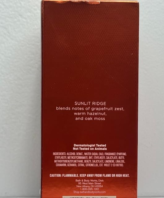 Body Care - BBWs Sunlit Ridge Men's Cologne 3.4 fl oz / 100 mL