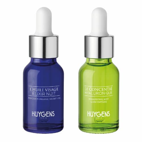 HUYGENS, Night & Day Duo, 2 Organic Serums, 2x15mL, Hyaluronic Acid Concentrate & Elixir Night Concentrate, 100% natural - Image 2