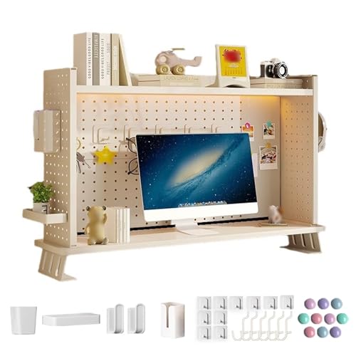 Étagère de bureau avec support de moniteur réglable multifonction