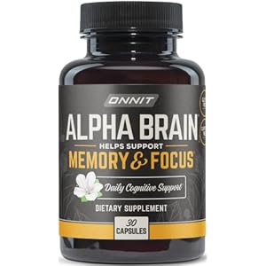 ONNIT Alpha Brain Premium Nootropic Brain Supplement, 30 Count, for Men & Women – Caffeine-Free Focus Capsules for…