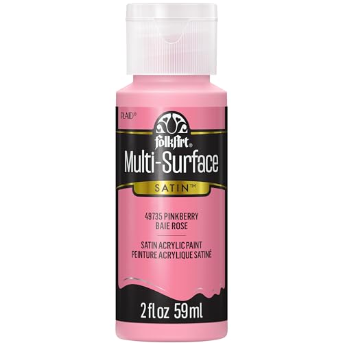 Image of FolkArt Multi-Surface Acrylic Craft Paint, Pinkberry, 2 fl oz