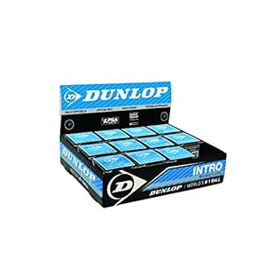 Dunlop Sports Intro 12x1bbx Squashbälle, Schwarz, Einheitsgröße