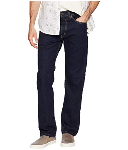 Image of Levi's Men's 505 Regular Fit Jeans (Also Available in Big & Tall), Rinse - Stretch, 33W x 36L