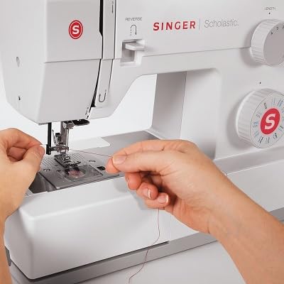 SINGER Machine à Coudre Scholastic 5523, Modèle Heavy Duty, Blanc