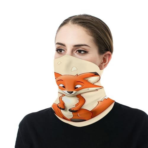 Máscara con cara de zorro de dibujos animados para clima frío, pasamontaña elástico para hombre y mujer, bandana cortavientos para motocicleta, ciclismo, esquí y fiestas miniatura 7