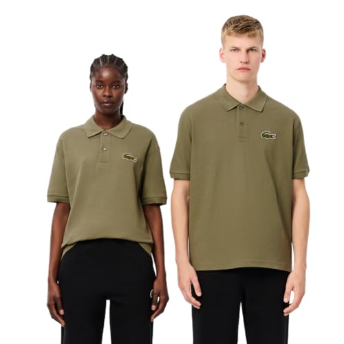 Lacoste Men's Croc Signature Loose Polo Khaki, XX-Large
