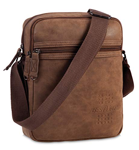 Sac bandoulière Bestway Freizeittasche marron 26 cm compact et réglable