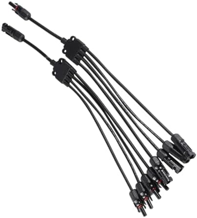 HANABASS 1Pc Solar Battery connectors Solar Power connectors Solar Parallel Connector Solar Branch connectors Male and Female Plugs photovoltaic connectors Cable Adapter