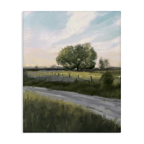Rural Grasslands Lone Country, 24 x 30 Inch Canvas Wall Art