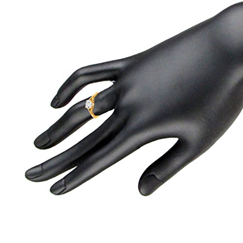 Women's Plated Ecstatic Finger Ring with Swarovski Zirconia