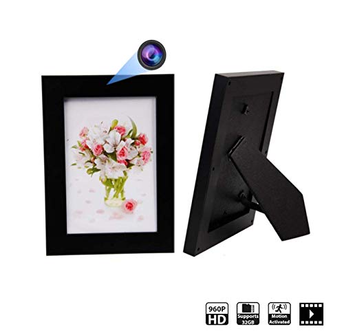 Hidden Spy Camera Photo Frame - Nanny Cam HD Recorder - Home Security Wireless Hidden Cameras with Motion Detection Video Only by 1 Eye Products