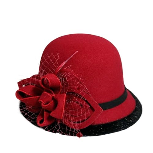 Chapeau fedora for femme élégant et chapeau melon de jazz pour l'hiver