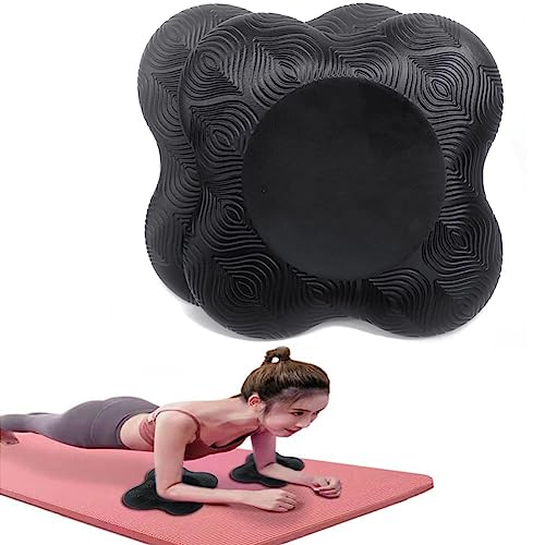 Yoga Knee Pad Support, Soft Cushion for Knees Extra Thick Kneeling Pad for Wrist Elbow, Non Slip Yoga Knee Pad Cushions for Men Women, for Kneeling Down, Workout, Pilates Exercise 2 Pack (Black)