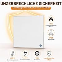 Hocosyme Infrarotheizung Standgerät 300W Elektroheizer TÜV-geprüft – Ansicht 4