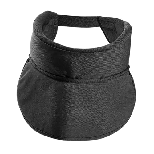 Protège-cou confortable gardien but hockey ringuette patinage noir