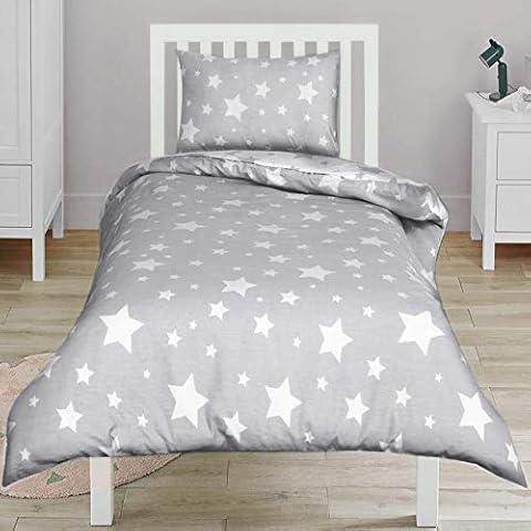 Nimsay Home Grey Cotton Toddler Duvet Set Cover