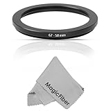 Goja 67-58MM Step-Down Adapter Ring (67MM Lens to 58MM Accessory) + Premium MagicFiber Microfiber Cleaning Cloth
