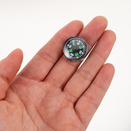 Brújula plástica mini para camping 12 pcs miniatura 3