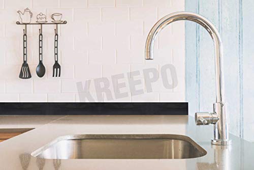 Image of KREEPO Waterproof Waist Line Wall Sticker Self Adhesive Baseboard Wallpaper Border Roll Decals Home Decor Film (Size 4Inch x 30m) (Wood-14)