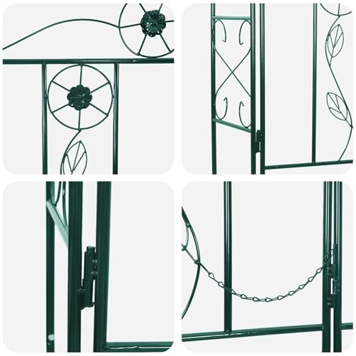 Arche de jardin extérieure en fer vert structure pour rosier