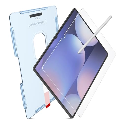 MOBDIK Silkfeel Glass EZ Kit Screen Protector Compatible with Galaxy Tab S10 Ultra / S9 Ultra / S8 Ultra (14.6 inch, 2024/2023 / 2022) Tempered Glass, Automatic Alignment, Compatible with S-Pen