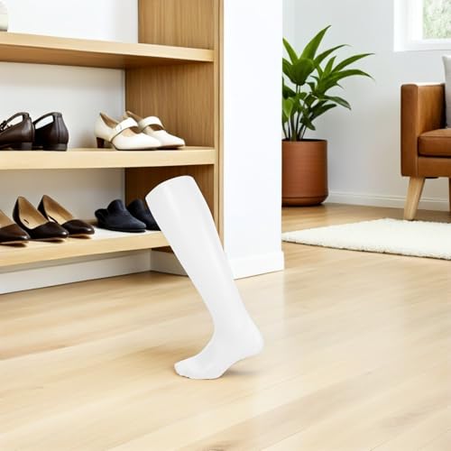 Modèle pied plastique blanc résistant pour présentation de chaussettes - 8
