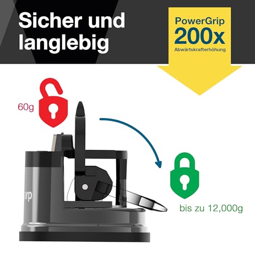 AnySharp Pro Metal Messerschärfer, PowerGrip-Saugfuß, Wolfram – Ansicht 3