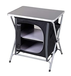 Spetebo Alu Campingschrank faltbar 64x60x45cm