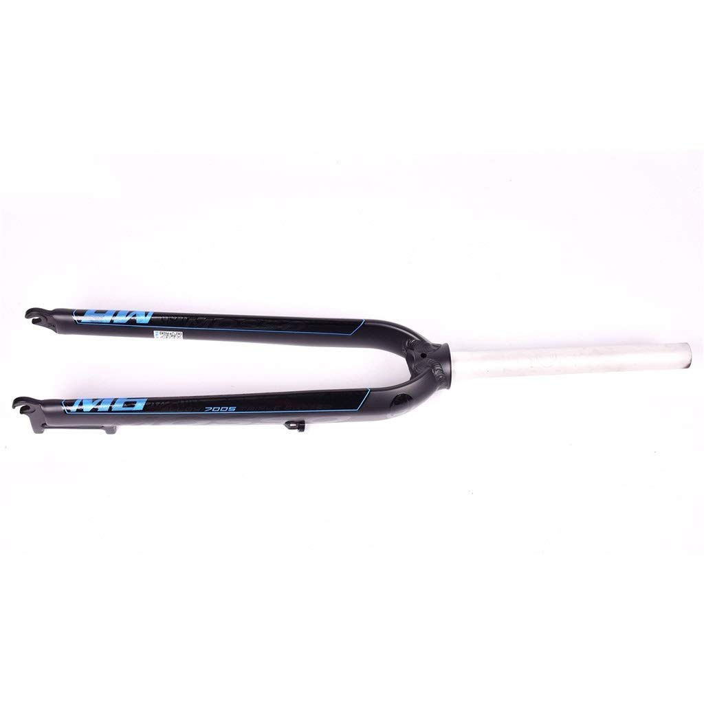 Fourche Avant de vélo, Compatible avec Les VTT 26", 27,5" et 29", Fourche Rigide en Alliage d'aluminium avec Suspension, diamètre 1-1/8".