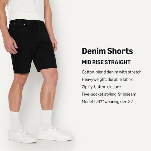 Image of Amazon Essentials Men's Heavyweight Stretch Straight-Fit Jean Shorts