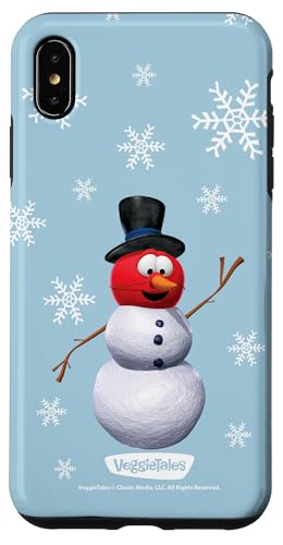 VeggieTales Let It Snow Bob The Tomato Snowman X}zP[X iPhone XS Max p