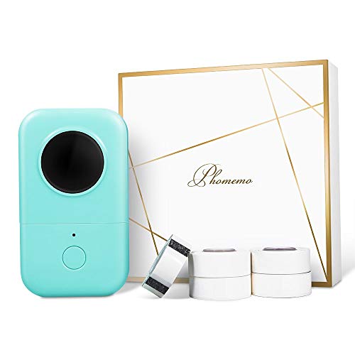 Phomemo D30 Bluetooth Label Maker-with 5 Roll Adhesive Label Thermal Paper Thermal Label Printer Paper Mini Thermal Bluetooth Label Maker Easy to Use for Home Office Organization (USB Rechargeable?